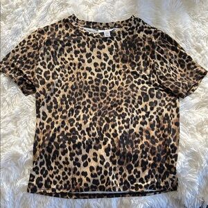 Topshop Animal Print Tee